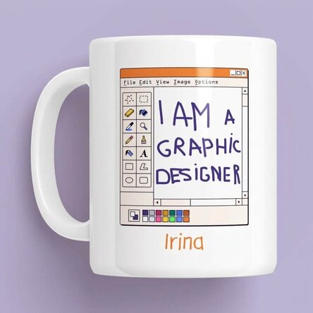 Personalised mug with name - Graphic Designer
