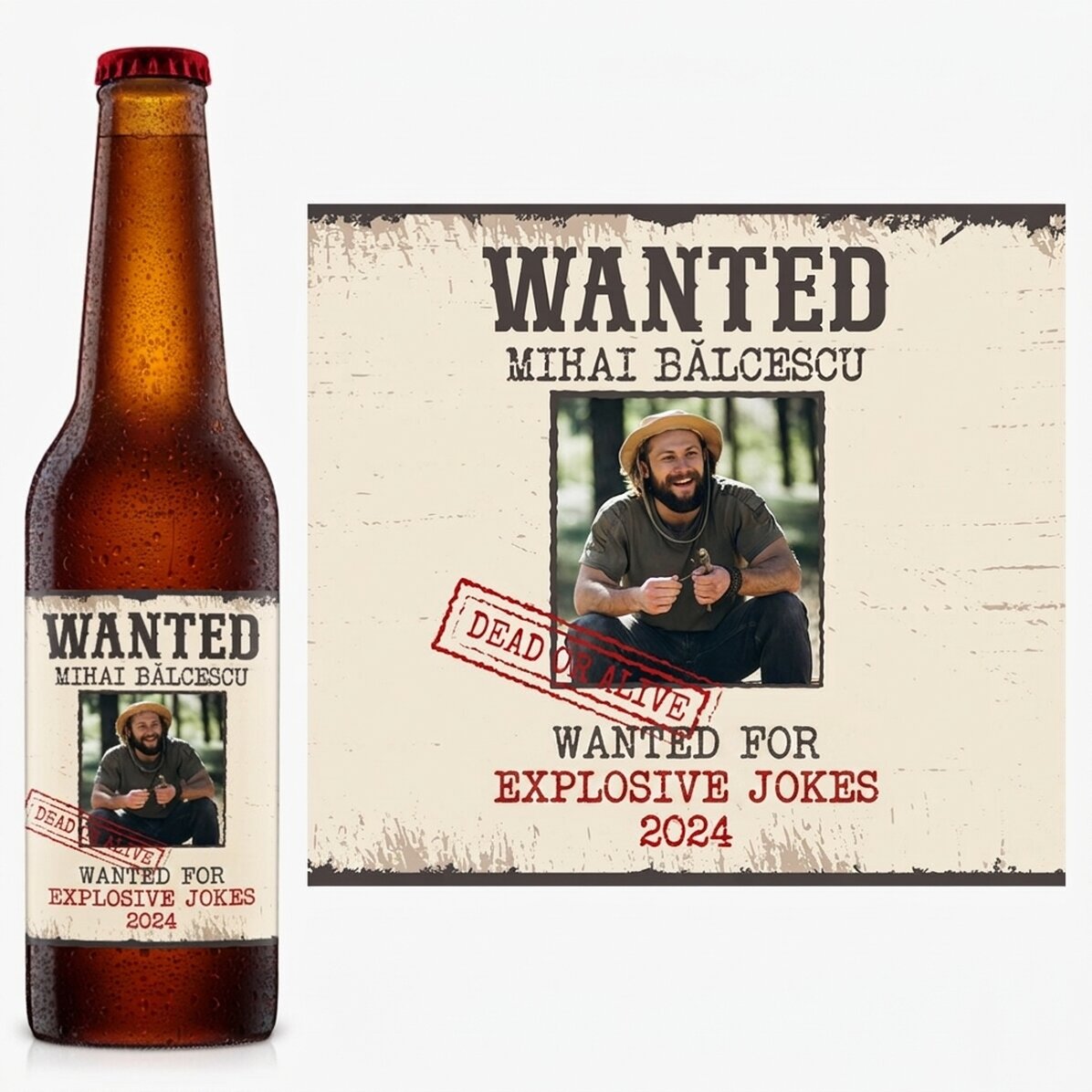 Bier met een persoonlijke boodschap - Wanted