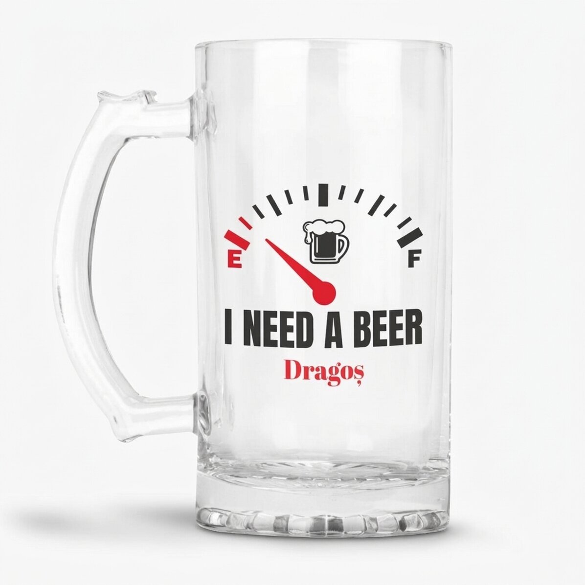 Gepersonaliseerde bierpul met tekst - I need a Beer