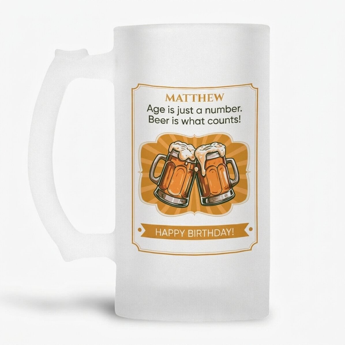 Gepersonaliseerde bierpul met boodschap - Bier is belangrijk!