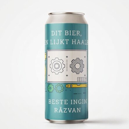 Bier in een blikje met gepersonaliseerde tekst - Ingenieur