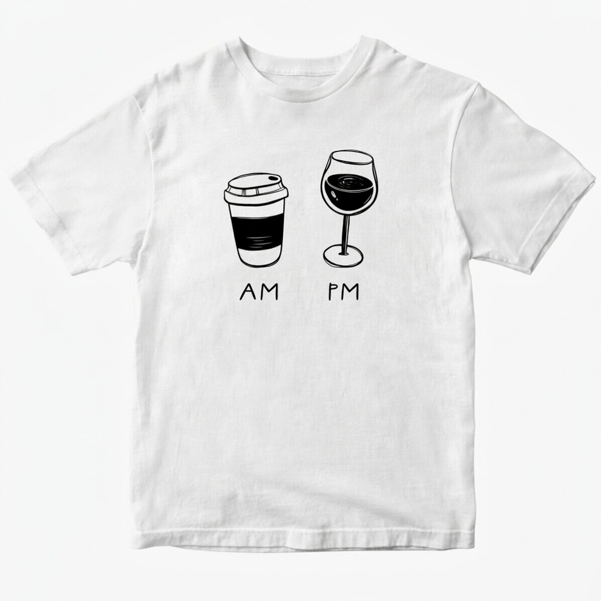 Gepersonaliseerd katoenen T-shirt - AM/PM