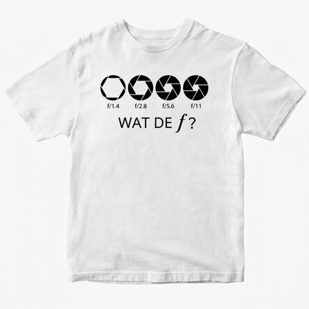 Gepersonaliseerd katoenen T-shirt voor een fotograaf