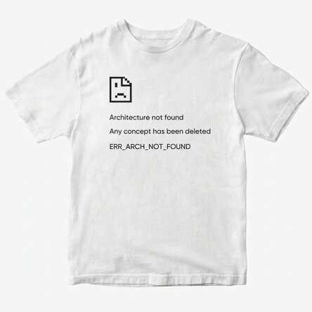 Custom cotton T-shirt with text - Not Found