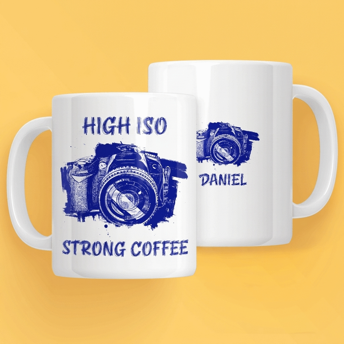 Gepersonaliseerde beker met tekst voor fotografen - Camera