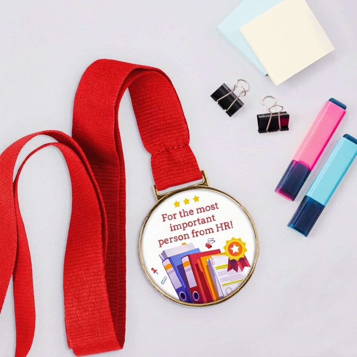 Gepersonaliseerde medaille met boodschap - HR