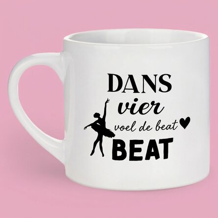Gepersonaliseerde espressokop met tekst - Danseres