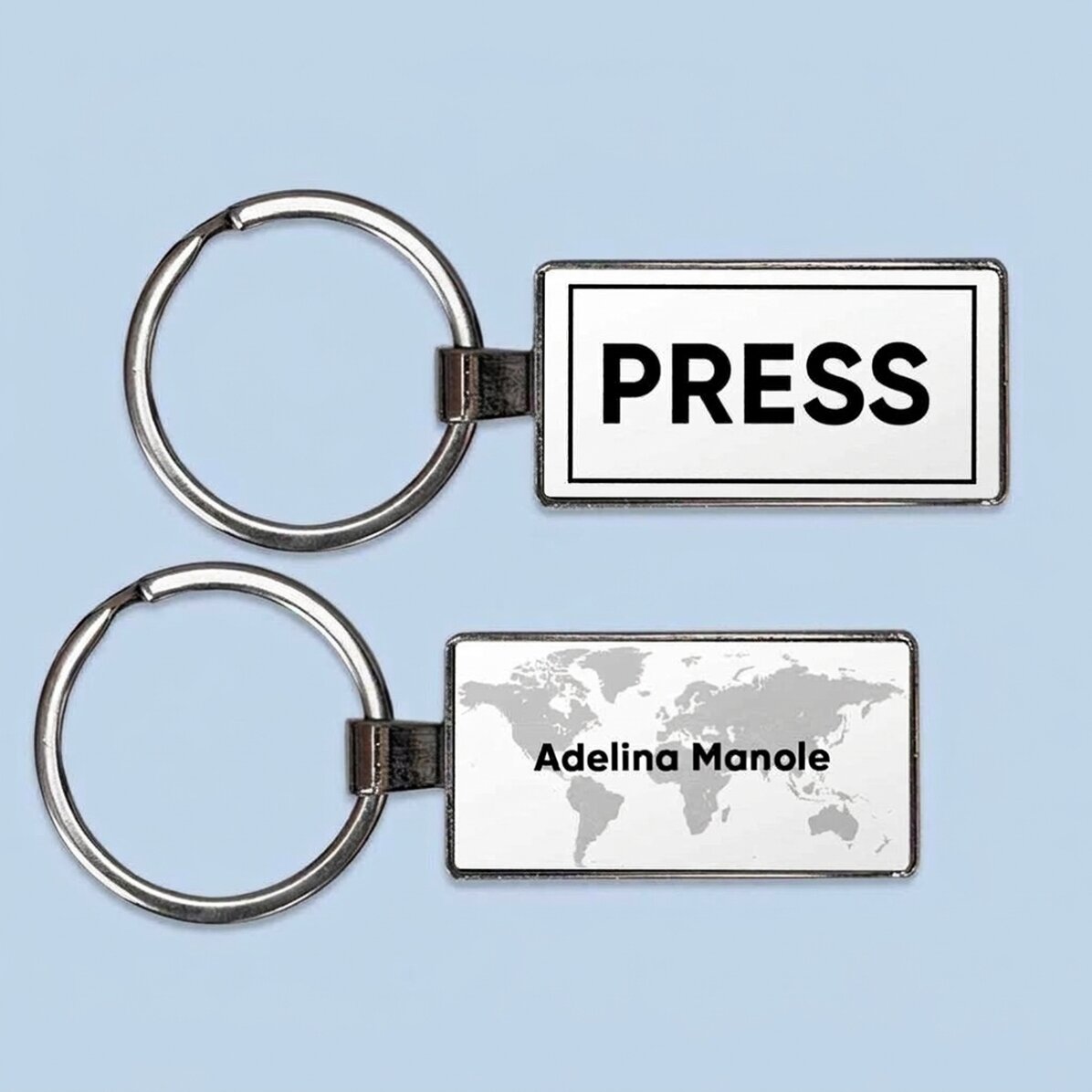 Gepersonaliseerde sleutelhanger met tekst - Journalist