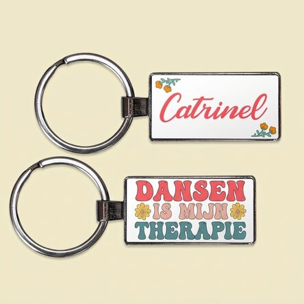 Gepersonaliseerde sleutelhanger met naam - Dancer
