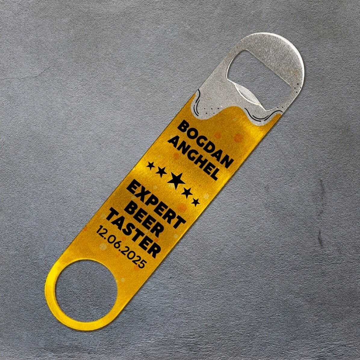 Gepersonaliseerde bieropener met boodschap - Beer Taster