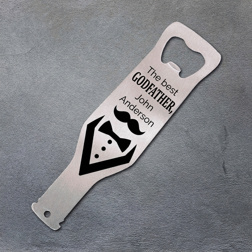 Gepersonaliseerde bieropener met boodschap - De beste Nas