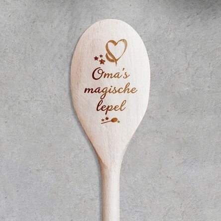 Gepersonaliseerde houten lepel - De magische lepel