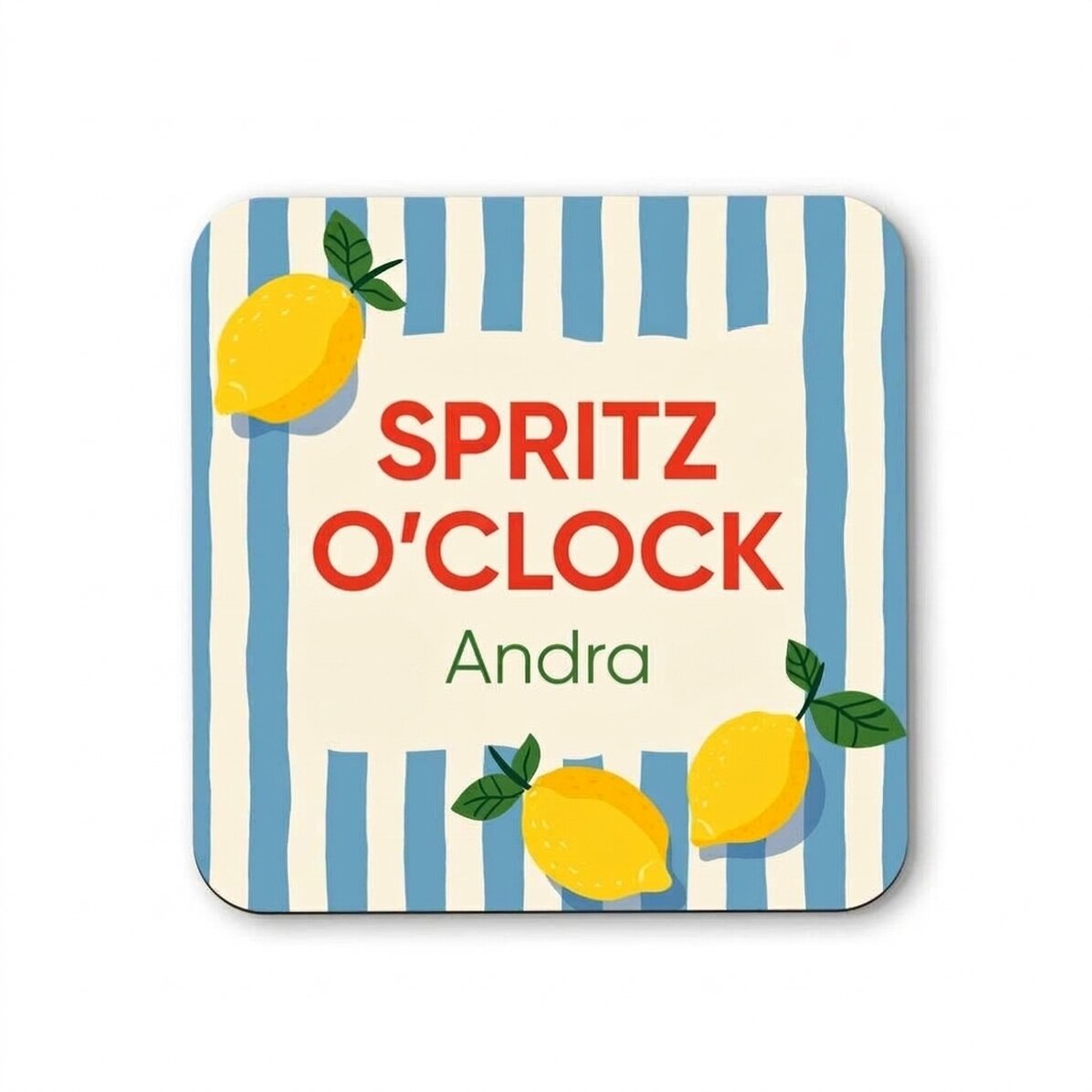 Gepersonaliseerde glashouder met tekst - Spritz O’Clock