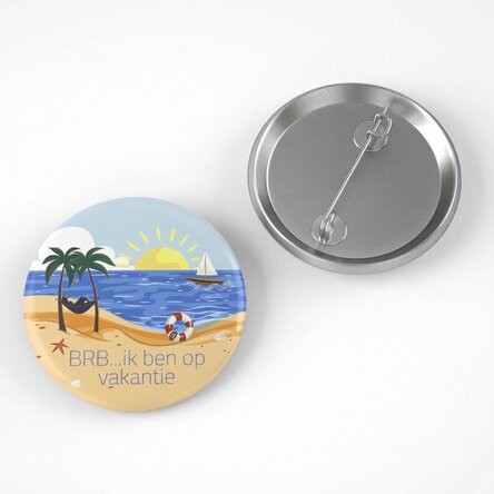 Gepersonaliseerde button met tekst - Summer
