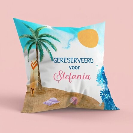 Gepersonaliseerd kussen met tekst - Summer
