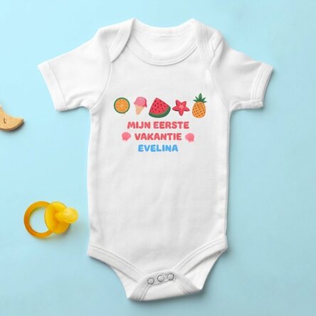 Gepersonaliseerd kinderpakje met tekst - De eerste zomervakantie