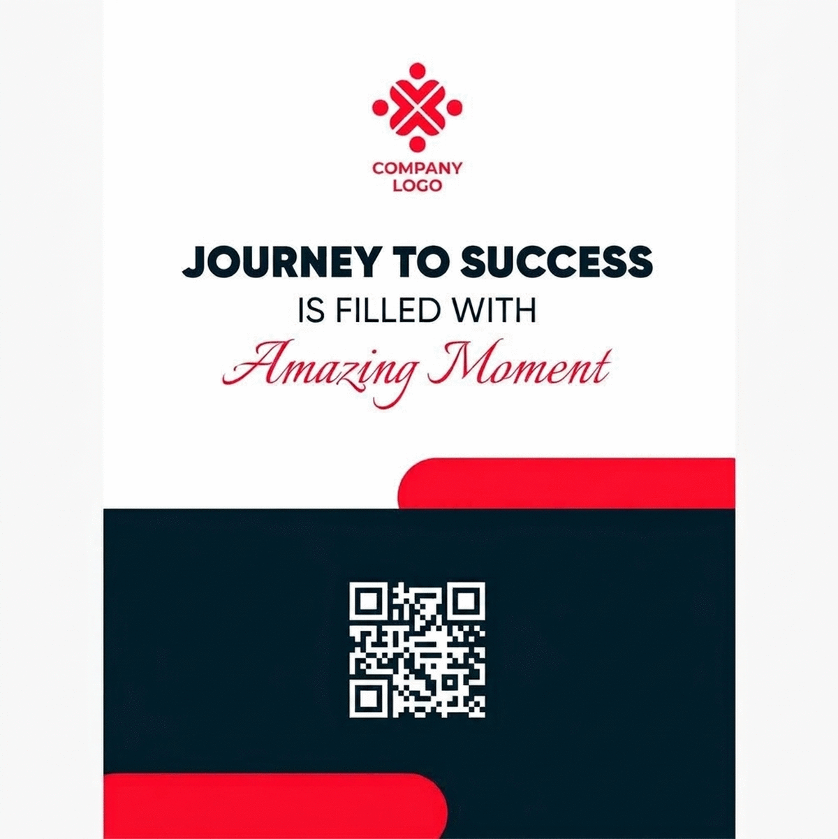 Gepersonaliseerde poster met tekst en logo - Journey
