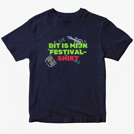 Gepersonaliseerd katoenen T-shirt met tekst - Festival-T-shirt