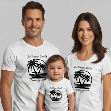 Customised cotton T-shirt for children/adults - Summer holidays