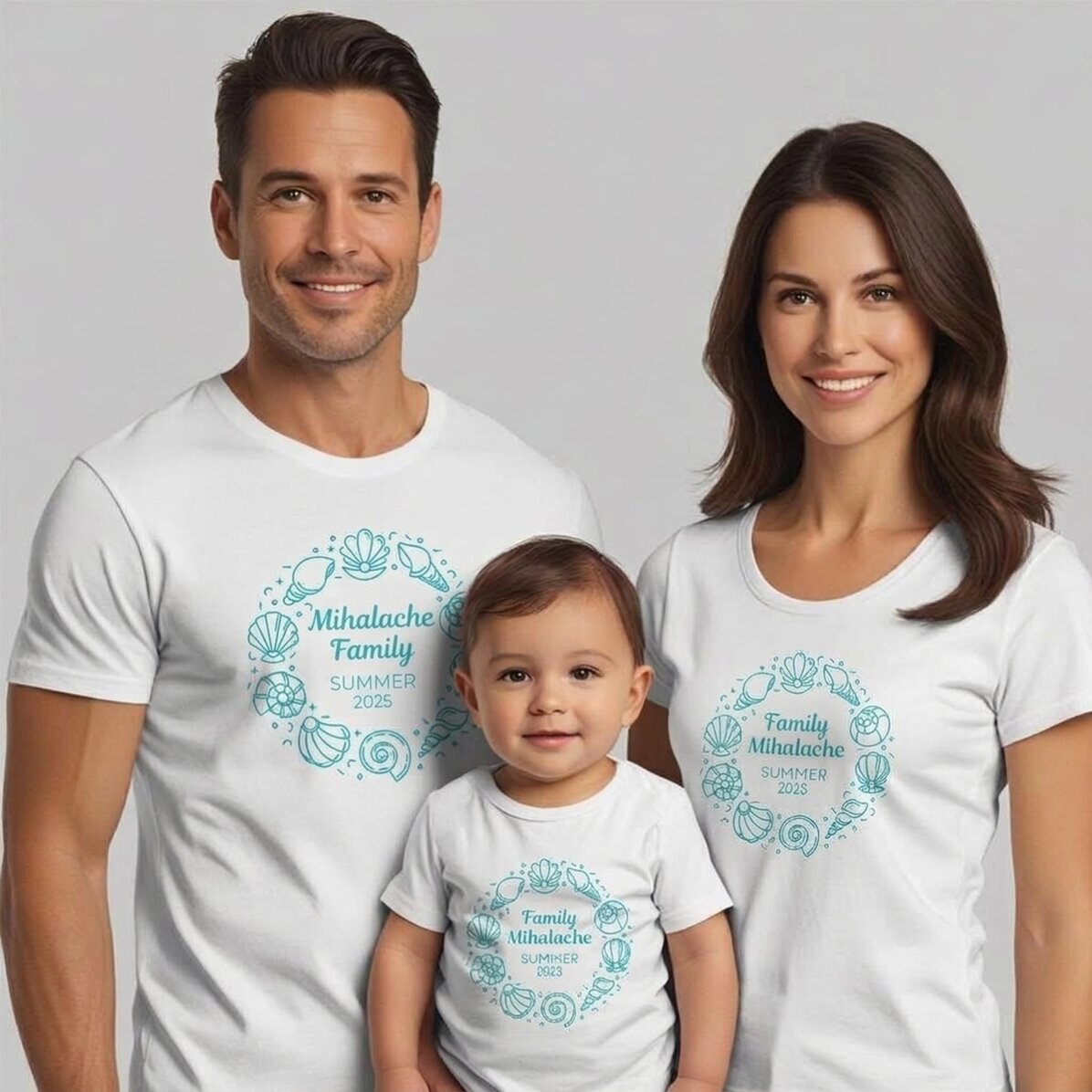 Customised cotton T-shirt for children/adults - Seaside Holiday