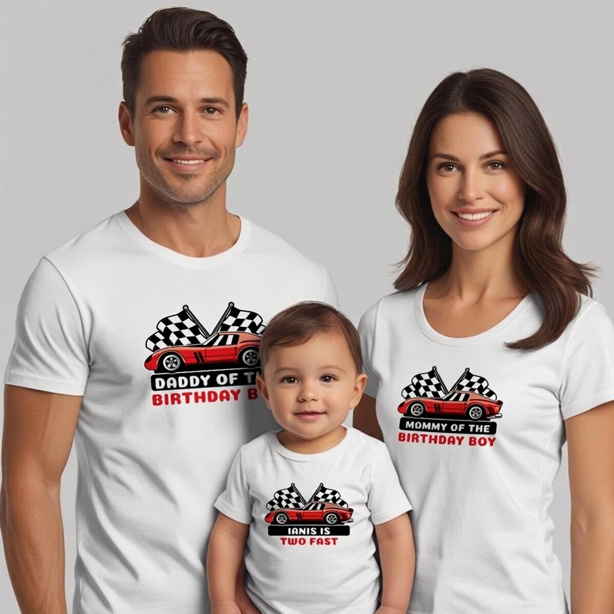 Gepersonaliseerd katoenen T-shirt voor kinderen/volwassenen - Verjaardag
