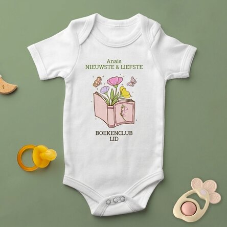Gepersonaliseerde babybody met tekst - Books
