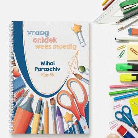 Gepersonaliseerde notitieboekjes met tekst - Be curious