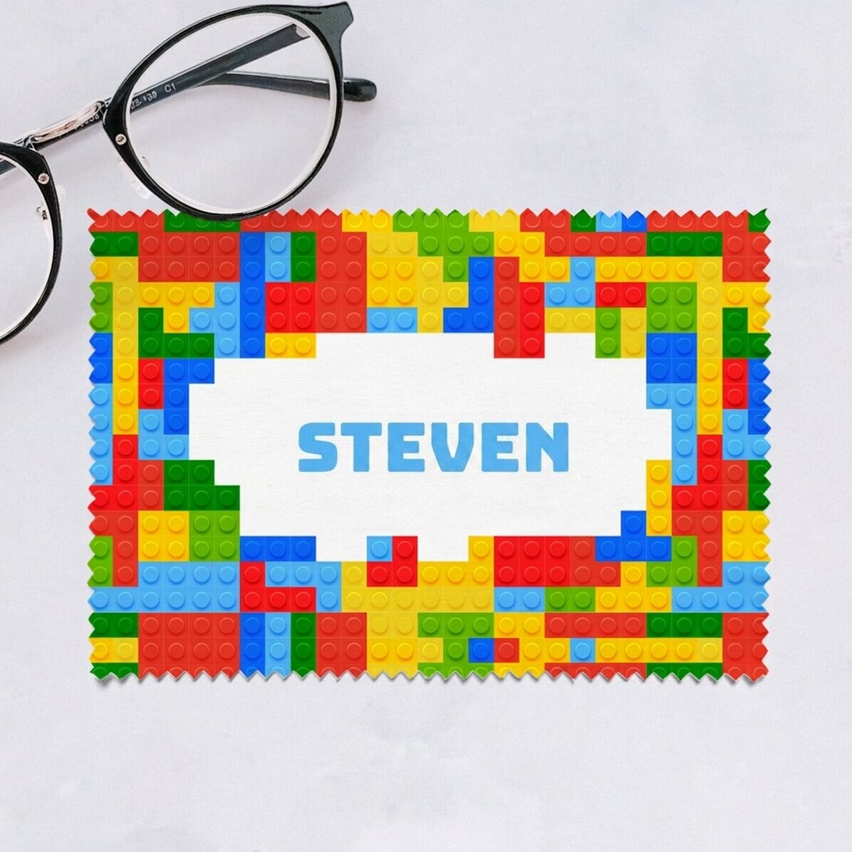Gepersonaliseerd poetsdoekje voor het schoonmaken van schermen/brillen - Lego