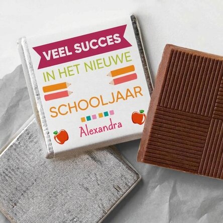 Gepersonaliseerde mini-chocolade met tekst - Succes