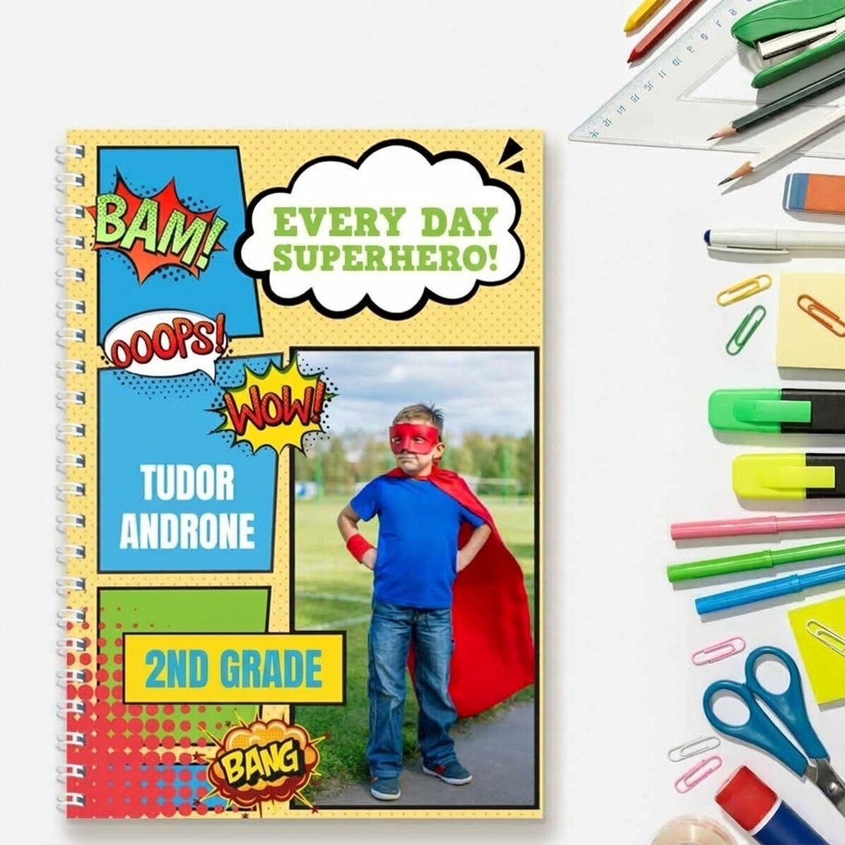 Gepersonaliseerde notitieboekjes met tekst en foto - Comics