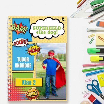 Gepersonaliseerde notitieboekjes met tekst en foto - Comics