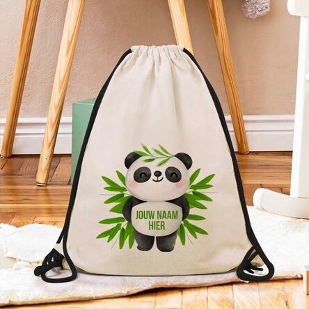 Rugzak met naam erop - Cute Panda