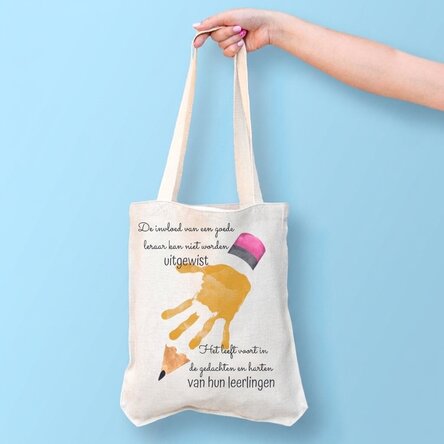 Gepersonaliseerde tas met tekst - Waardering voor leraren