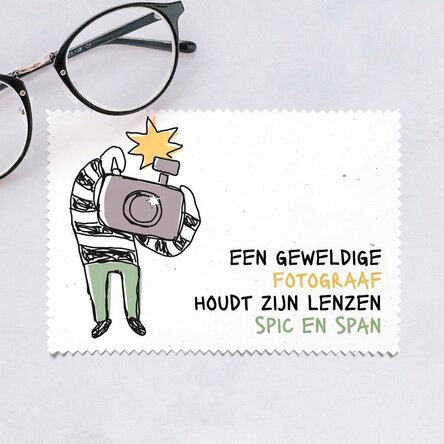 Gepersonaliseerd poetsdoekje voor het schoonmaken van schermen/brillen - Fotograaf
