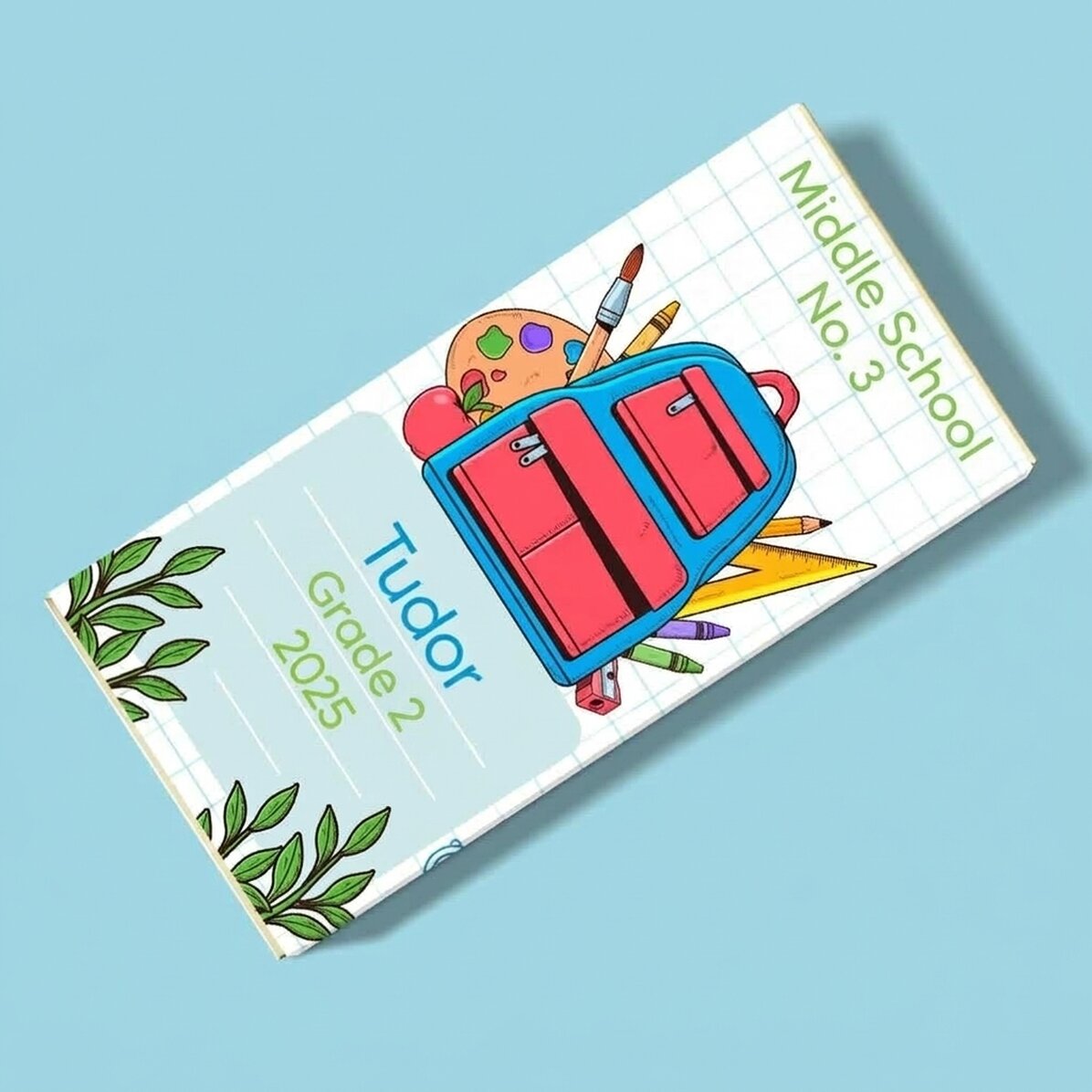 Chocolade met een persoonlijke boodschap - Eerste schooldag
