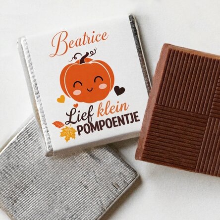 Gepersonaliseerde mini-chocolade met tekst - Pumpkin
