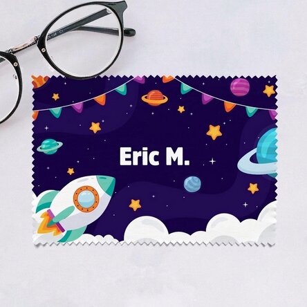 Gepersonaliseerd poetsdoekje voor het schoonmaken van schermen/brillen - Cosmos