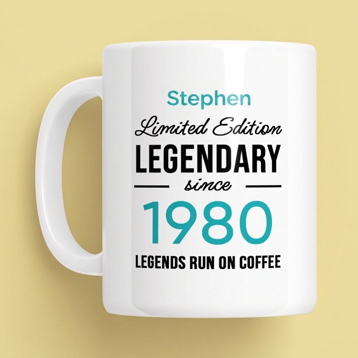 Gepersonaliseerde beker met tekst - Legendary