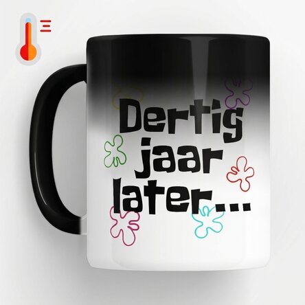 Gepersonaliseerde magische mok met tekst - Years later...