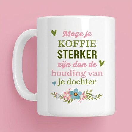 Gepersonaliseerde mok met tekst - Coffee