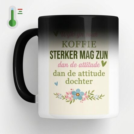 Gepersonaliseerde magische mok met boodschap - Coffee