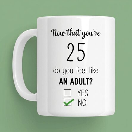 Personalised mug with message - Birthday