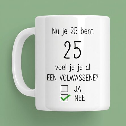 Gepersonaliseerde mok met tekst - Verjaardag