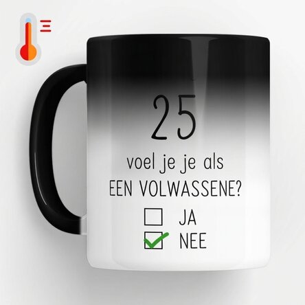Gepersonaliseerde magische mok met boodschap - Verjaardag