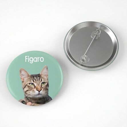 Gepersonaliseerde button met foto en boodschap - Je huisdier