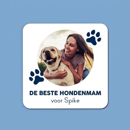 Gepersonaliseerde glashouder met foto en boodschap - The Best