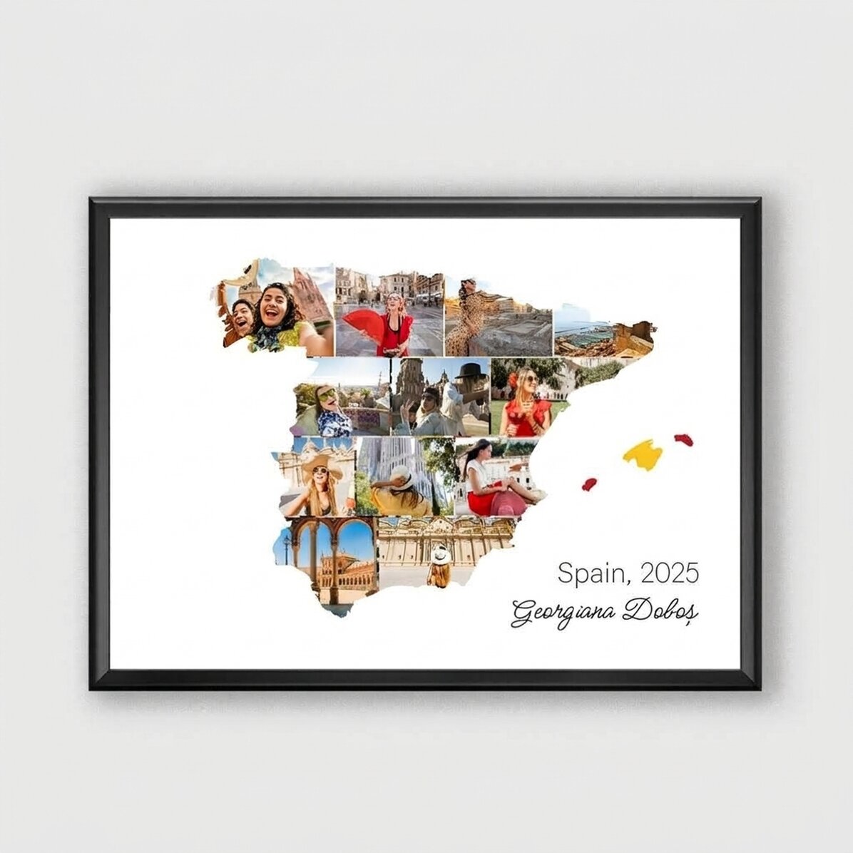 Gepersonaliseerd schilderij met 12 foto