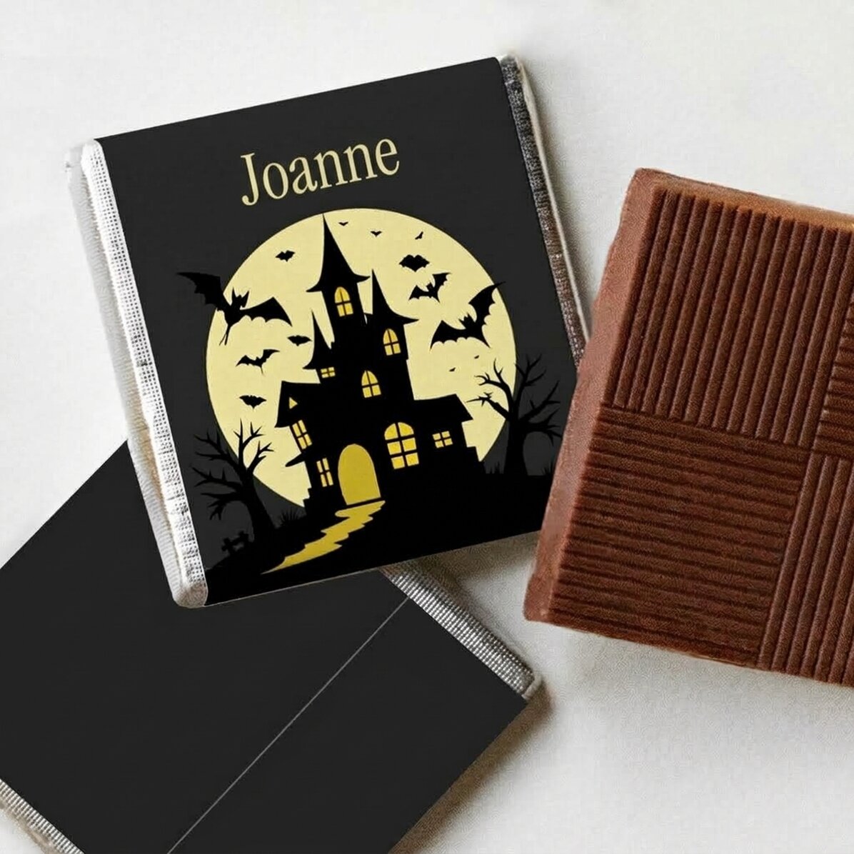 Gepersonaliseerde mini-chocolade met tekst - Halloween