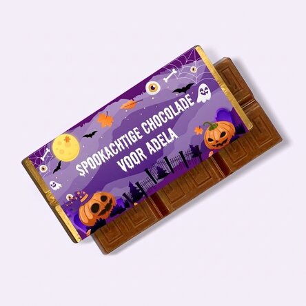 Mini-chocoladetabletje met persoonlijke tekst - Chocolade met een goed doel