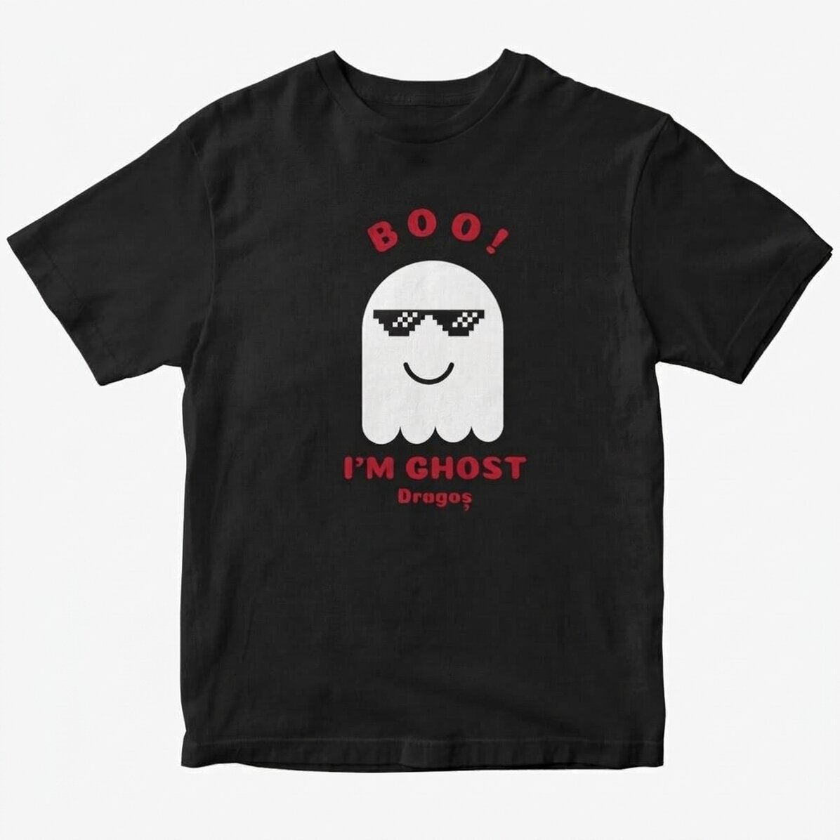 Gepersonaliseerd katoenen T-shirt met tekst - Fantoma